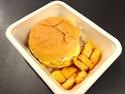 Cheeseburger Deluxe (beef) with real cheddar cheese