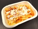 Penne, gratinated tomato sauce